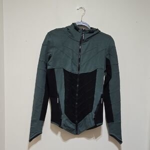 SUPERX Rare Limited Edition Green and Black Hooded Jacket